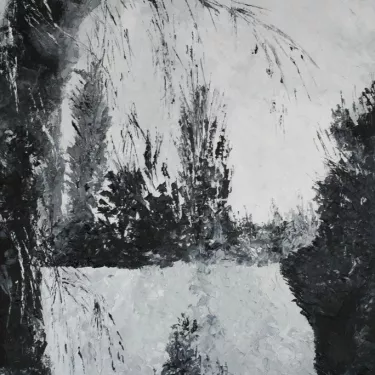 Black and white the little Rhône