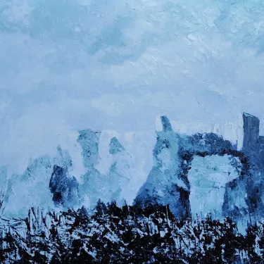 Les Baux de Provence en camaïeu