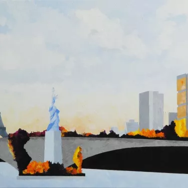 La Liberté et la tour Eiffel