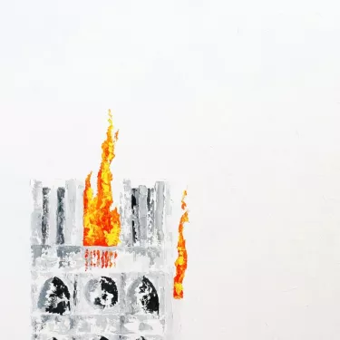 Notre Dame de Paris en feu